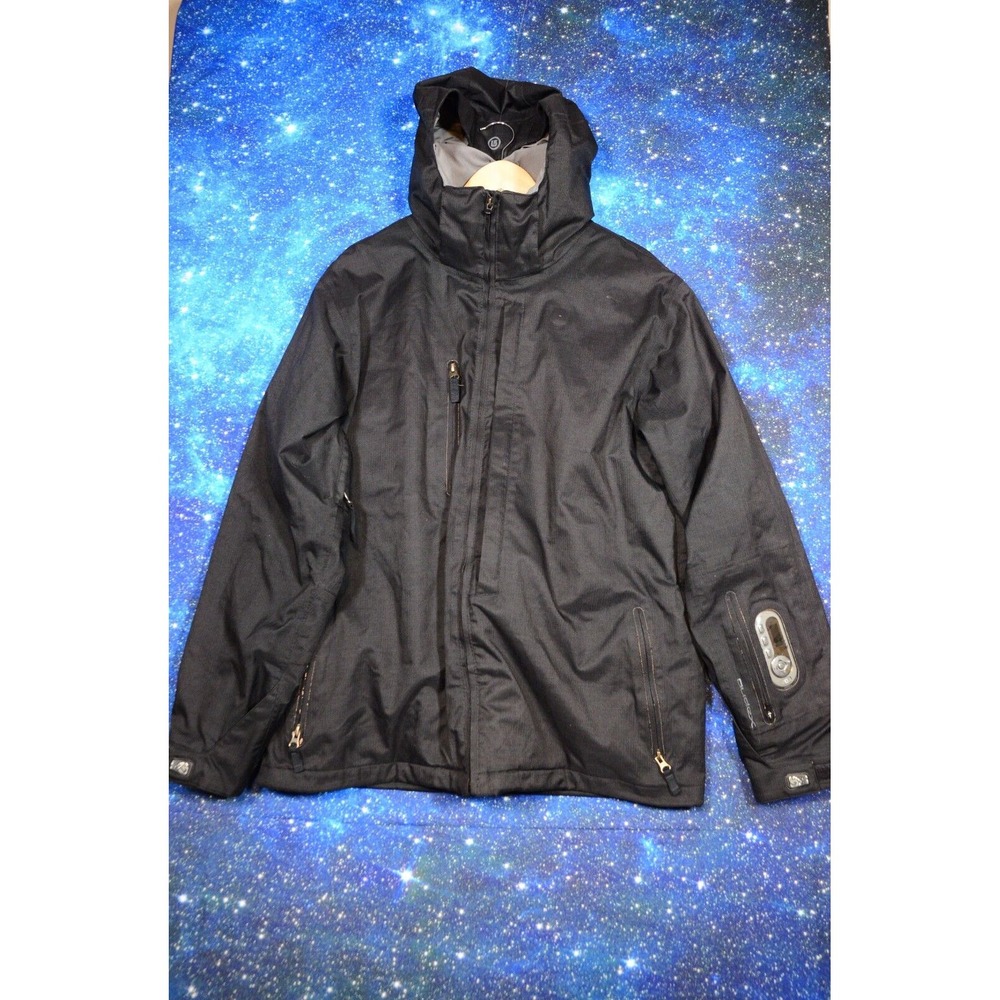 2005 Burton Analog Audex Motorola Men Medium Boundary Black Snowboarding‎ Jacket